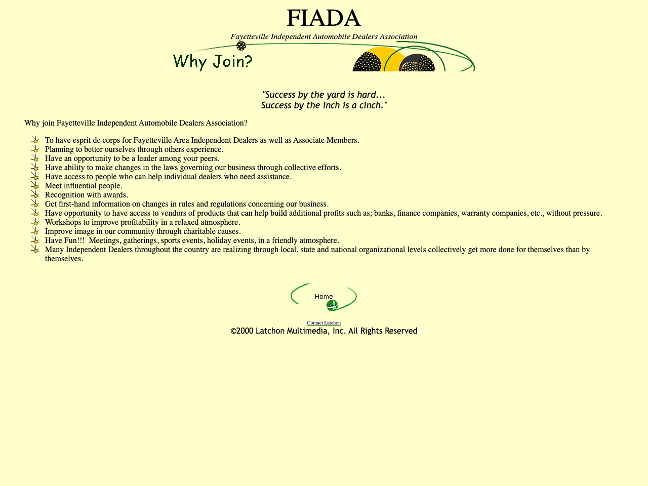 fiada.latchon.com Why Join page, March 2001